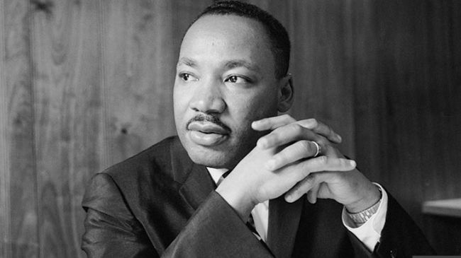 Martin Luther King. Kæmpede for vores menneskerettigheder.